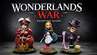 Painting Wonderland's War Miniatures | Alice, Queen of Hearts & Mad Hatter #lotusthalia #boardgame