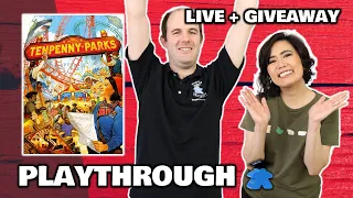 Tenpenny Parks - LIVE Playthrough Board Game & Giveaway Worldwide