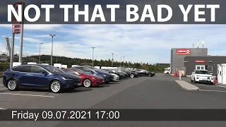 Charging queues in Norway this summer