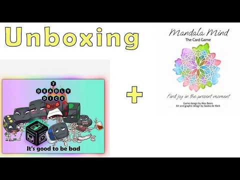 Cierra Reacts: Mandala Mind + 7 Deadly Dice Unboxing