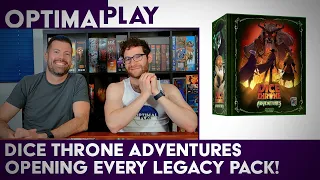 We opened all the Legacy packs in Dice Throne Adventures!