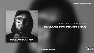 Emiway - Malum Hai Na (Intro) [Official Audio] | Malum Hai Na (Album)