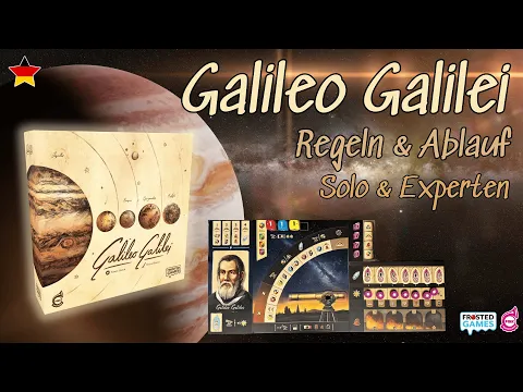 Galileo Galilei - astronomisches Kennerspiel - Überblick, Regeln, Solomodus