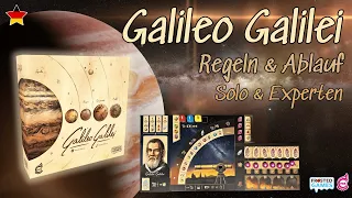 Galileo Galilei - astronomisches Kennerspiel - Überblick, Regeln, Solomodus