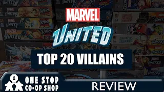 Marvel United | Top 20 Villains | with Steve & Kim