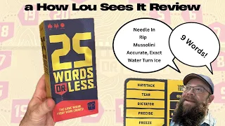 25 Words or Less Game Review