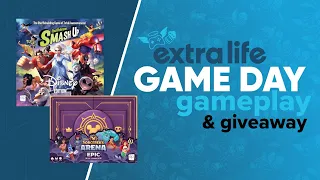 Extra Life Game Day Disney Sorcerer's Arena & Smash Up Disney Gameplay & Giveaway | The Op Games