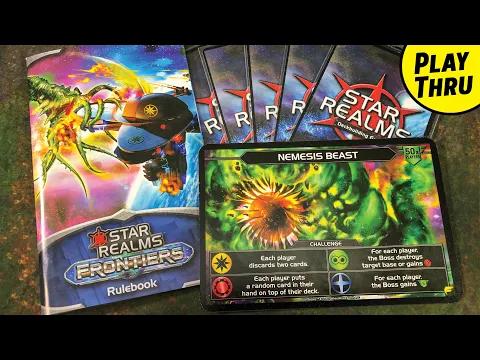 STAR REALMS FRONTIERS Solo Playthrough against the Nemesis Beast