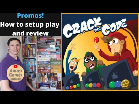 Promos Crack the Code how to play limited communication review setup AmassGames unboxing security