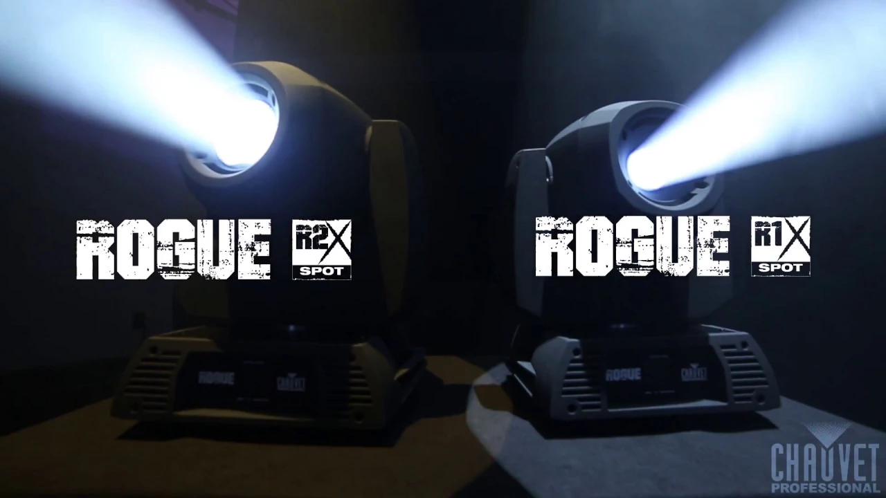 Product video thumbnail for Chauvet Rogue R1X Spot 170W LED Moving Head Light