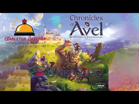 Chronicles of Avel Unboxing, a look inside this family weight cooperative tower defense board game.
