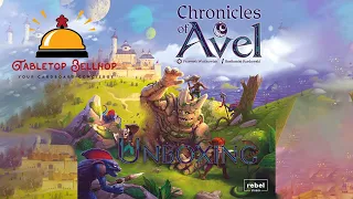 Chronicles of Avel Unboxing, a look inside this family weight cooperative tower defense board game.