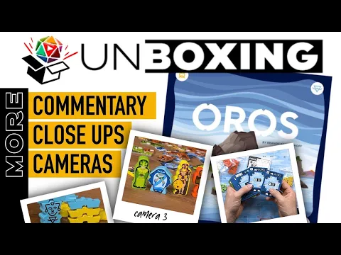 OROS Boardgame Unboxing with BONUS ADD ONS | 4 Cameras, Lots of Closeups!!!