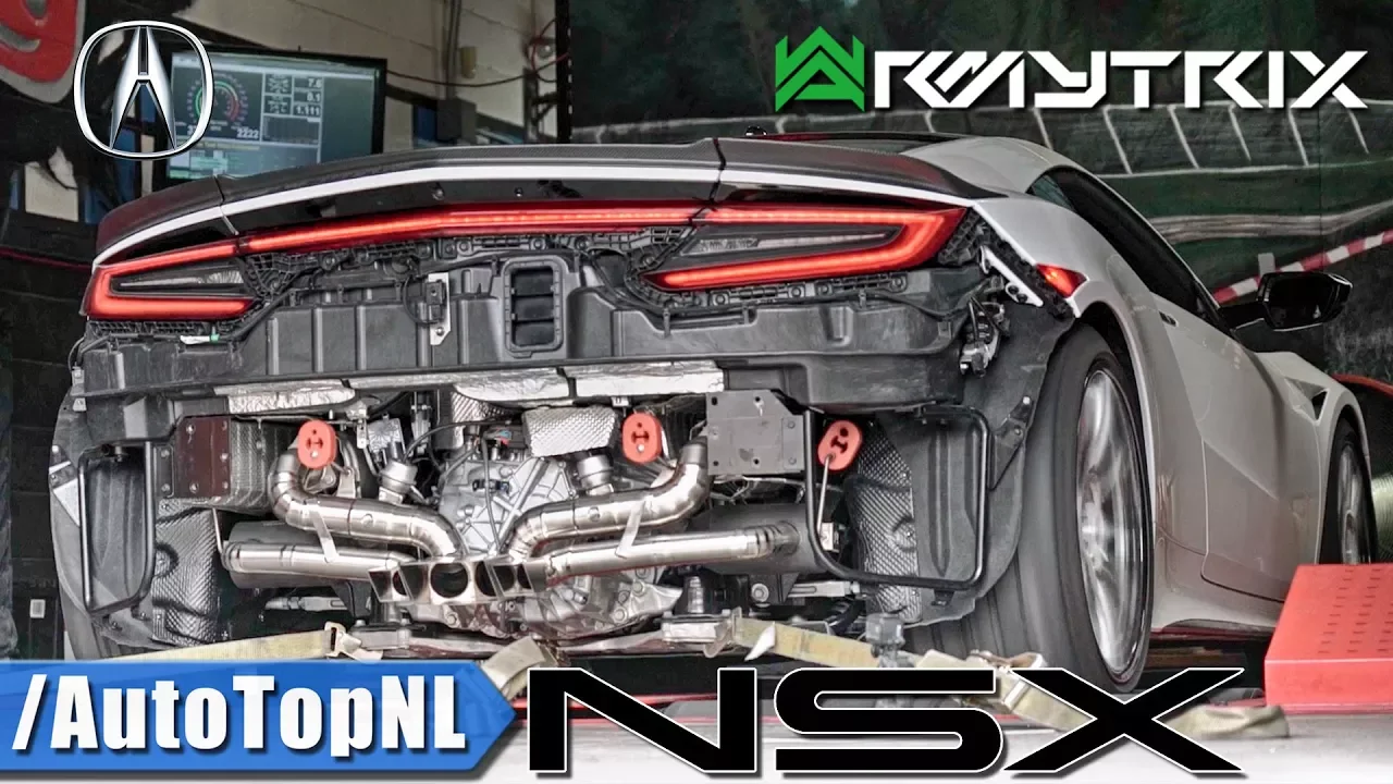 2018 Acura NSX LOUD Twin-Turbo V6 Sound w/ ARMYTRIX Titanium Exhaust – Accelerations On Dyno!