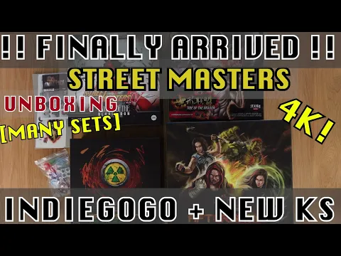 [4K] FINALLY! - Street Masters - INDIEGOGO + Lament of The Blood Moon UNBOXING [KICKSTARTER]