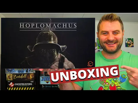 Hoplomachus Remastered Board Game Unboxing - A Mythical Arena Combat Game