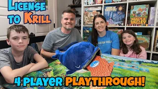 License To Krill - 4 Player Playthrough Of This Punny Family Game - Coming To #Kickstarter
