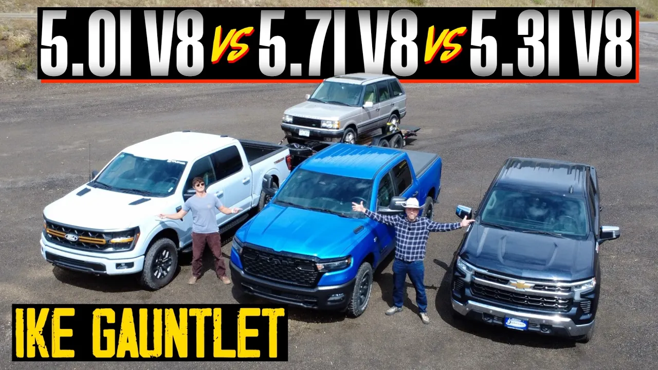V8 RUMBLE: Ford F-150 vs Ram 1500 vs Chevy Silverado on the World’s Toughest Towing Test!