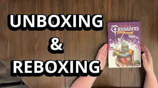Crusaders: Divine Influence Expansion - Board Game Unboxing & Reboxing - What's in the Box?