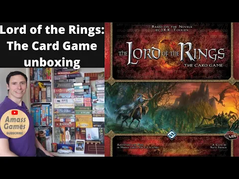 Lord of the Rings: the card game LCG unboxing teaser trailer preview FFG Marvel Champions AmassGames