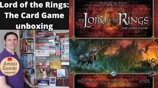 Lord of the Rings: the card game LCG unboxing teaser trailer preview FFG Marvel Champions AmassGames