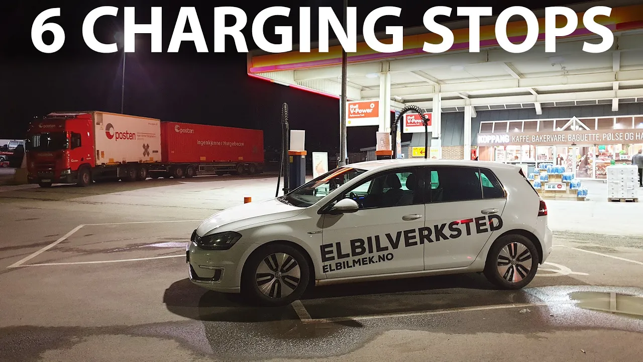 Can a 11 year old VW e-Golf go on a 400 km road trip without hassle?