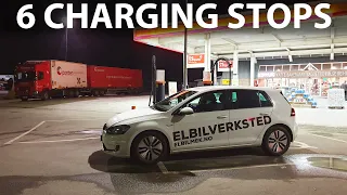 Can a 11 year old VW e-Golf go on a 400 km road trip without hassle?