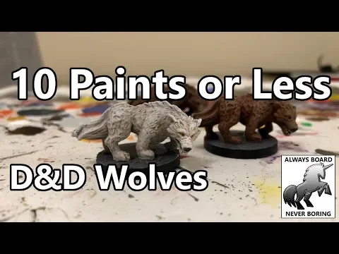 How to Paint Castle Ravenloft Wolves - Easy Painting Guide (10 Paints or Less Ep #5)