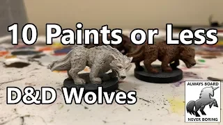 How to Paint Castle Ravenloft Wolves - Easy Painting Guide (10 Paints or Less Ep #5)