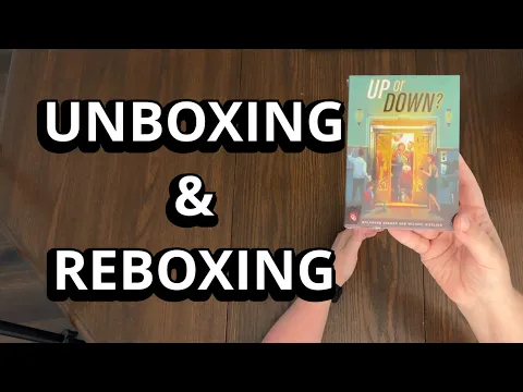 Up Or Down? Card Game Quick Look Unboxing & Reboxing - What's in the Box?