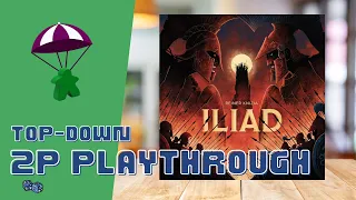 Iliad Two-Player Playthrough (4K) // A Two-Player, Knizia, Tile-Laying Battle for Glory