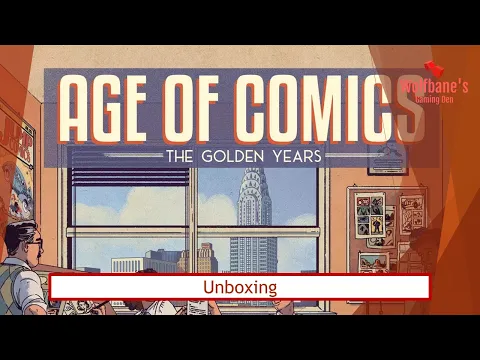 Age of Comics: The Golden Years Collector's Edition [Board Game] - Unboxing