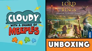 The Lord of the Rings: Adventure to Mount Doom Unboxing - Cloudy with a Chance of Meeples