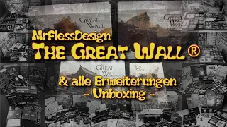 Unboxing: The Great Wall & alle Erweiterungen (deutsch/german)