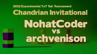 2022 Chandrian Invitational Tak Tournament - NohatCoder vs archvenison