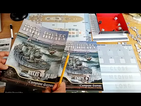 On the Table - Dog Boats - Solitaire WW2 wargame