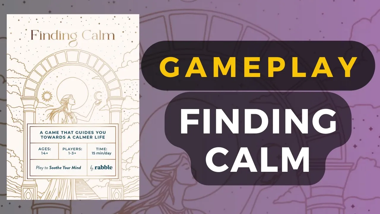 Finding Calm Board Game Gameplay (Solo) | DaniCha