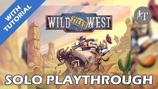 Tutorial & Solo Playthrough of Wild Tiled West - Solo Board Game