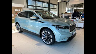 Skoda Enyaq utstilt  - en ørliten tur utenfor og inni