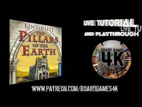 Pillars of the Earth Boardgame 4 Player Live Playthrough/Tutorial