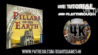 Pillars of the Earth Boardgame 4 Player Live Playthrough/Tutorial