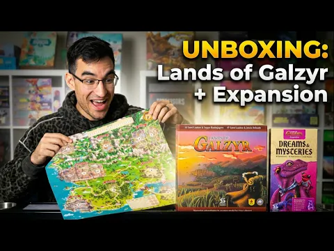 Lands of Galzyr + Dreams & Mysteries Expansion Unboxing | Jake & Cierra React