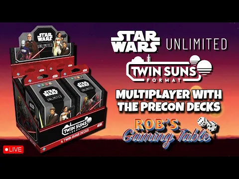 Star Wars Unlimited: Twin Suns Multiplayer Precon Deck Gameplay
