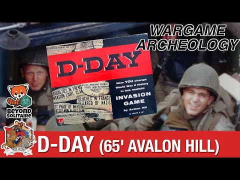 D-Day (Avalon Hill) - Wargame Archeology playthrough with Beyond Solitaire
