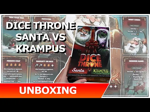Dice Throne Santa Vs Krampus Unboxing