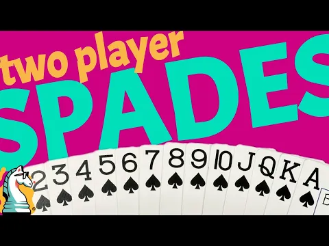 How to Play Two Player Spades | a trick taking card game with a draft
