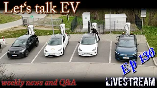 (live) Let's talk EV - 4 car test today