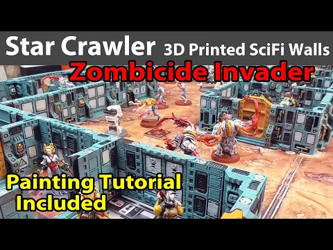 Star Crawler 3D Printed SciFi Terrain for Zombicide Invader