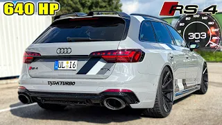 BIG TURBOS on AUDI RS4 B9 is INSANE! // REVIEW on AUTOBAHN