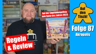 Akropolis von Jules Messaud | 2022 | Regeln & Review | Auf den Tisch! Folge 87